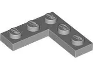 Light Bluish Gray Plate 3 x 3 Corner