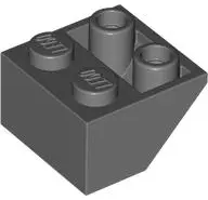 Bluish Gray Slope, Inverted 45 2 x 2 with Hollow Round Bottom Tube