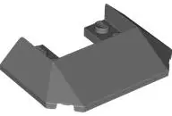 Bluish Gray Wedge 6 x 4 Cutout (Train Roof) with 9 Large Bottom Tubes