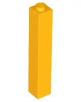 Bright Light Orange Brick 1 x 1 x 5 - Solid Stud