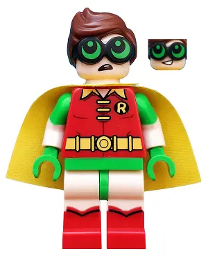 Robin - Green Glasses, Smile / Worried Pattern