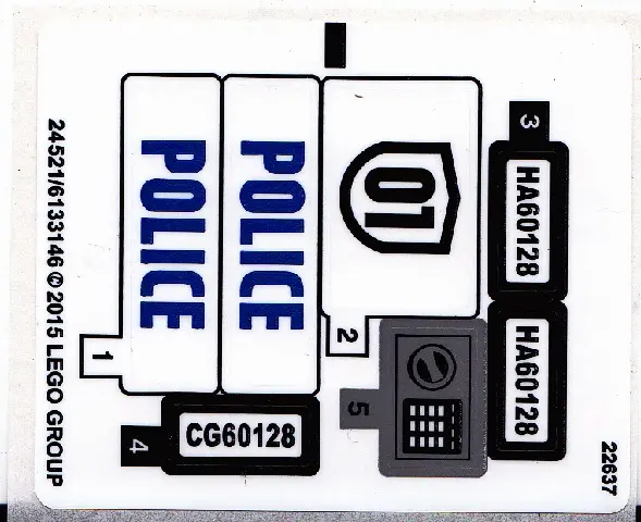 Sticker Sheet for Set 60128 - International Version - (24521/6133146)