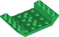 Green Slope, Inverted 45 6 x 4 Double with 4 x 4 Cutout and 3 Holes