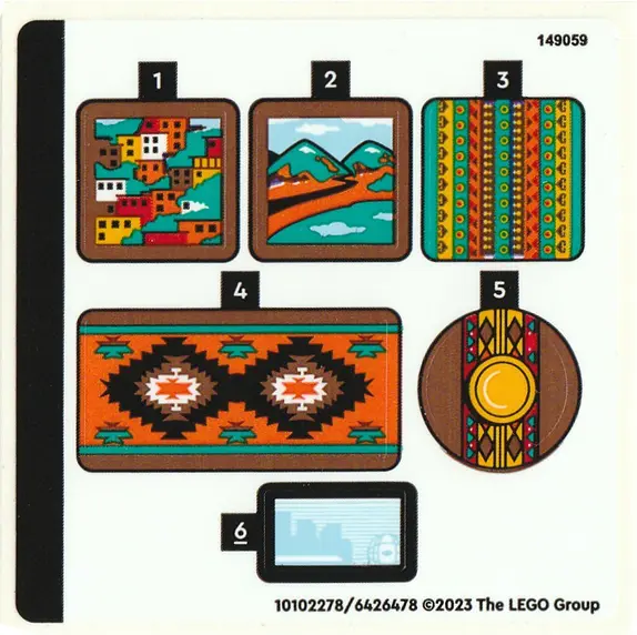 Sticker Sheet for Set 40583 - (10102278/6426478)