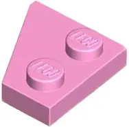 Bright Pink Wedge, Plate 2 x 2  Right