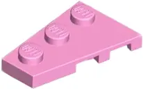 Bright Pink Wedge, Plate 3 x 2 Left
