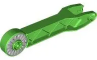 Bright Green Duplo Crane Arm with Light Bluish Gray Locking Ring and Drum Narrow Ridged Holder