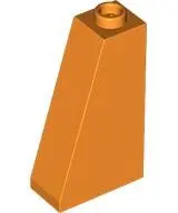 Orange Slope 75 2 x 1 x 3 - Hollow Stud