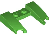 Bright Green Wedge 3 x 4 x 2/3 Curved with Cutout