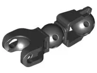 Black Hero Factory Arm / Leg with Ball Joint and Ball Socket