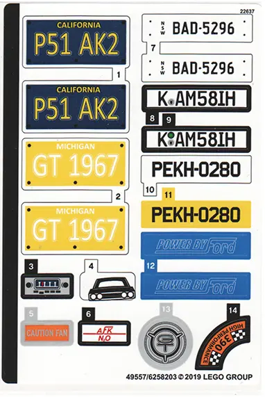 Sticker Sheet for Set 10265 - (49557/6258203)