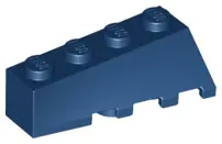 Dark Blue Wedge 4 x 2 Sloped Left