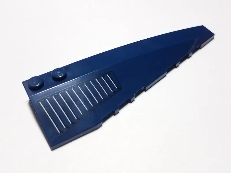 Dark Blue Wedge 10 x 3 Right with Ford Mustang Vent Pattern