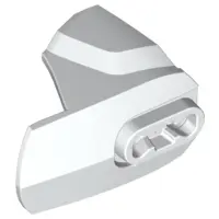 White Hero Factory Armor with Ball Joint Socket - Size 4