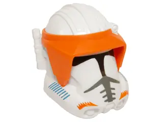 White Large Figure Head Modified SW with Ball Joint Socket Phase 2 Clone with Visor Pattern (Command