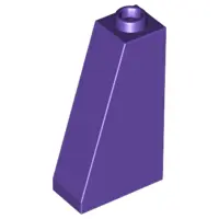 Dark Purple Slope 75 2 x 1 x 3 - Hollow Stud