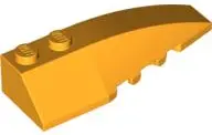 Bright Light Orange Wedge 6 x 2 Right