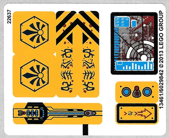 Sticker Sheet for Set 70005 - (13461/6029842)
