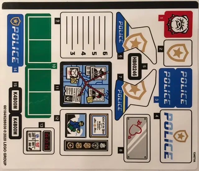 Sticker Sheet for Set 60246 - (66184/6288030)