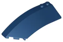 Dark Blue Wedge 8 x 3 x 2 Open Left