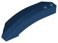 Dark Blue Wedge 8 x 3 x 2 Open Right