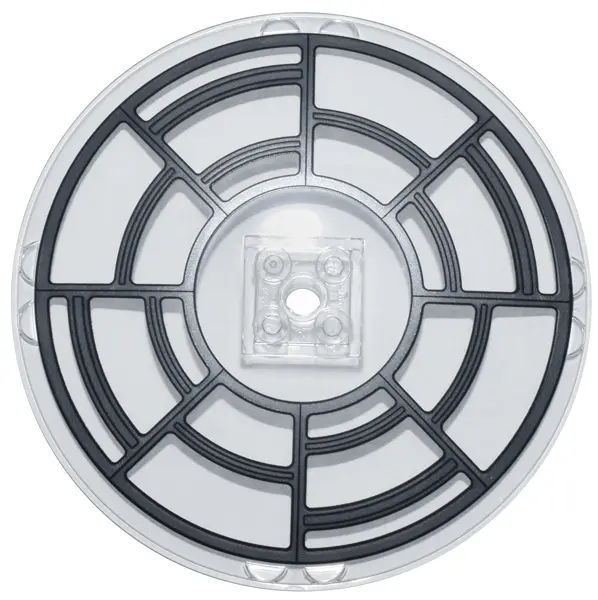 Trans-Clear Dish 10 x 10 Inverted (Radar) - Solid Studs with Silver SW Throne Room Window Frame Patt