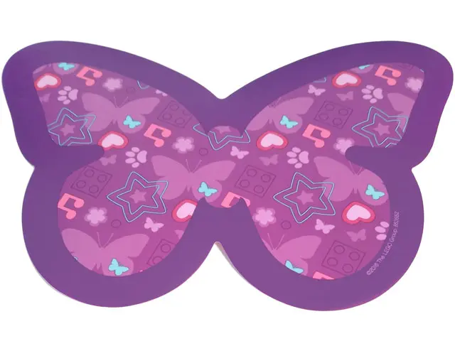 Plastic Part for Set 853552 - Butterfly Touch Pad with Dark Purple Border, Hearts, Stars, Music Note