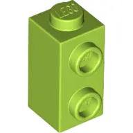 Lime Brick, Modified 1 x 1 x 1 2/3 with Studs on Side