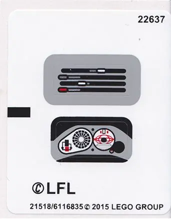 Sticker Sheet for Set 75091 - International Version - (21518/6116835)