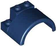 Blue Vehicle, Mudguard 4 x 3 x 1 2/3 with Arch Round, Wide Cylinder