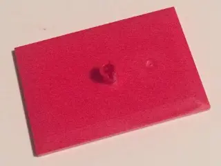 Red Train Bogie Plate (Tile, Modified 6 x 4 with 5mm Pin)