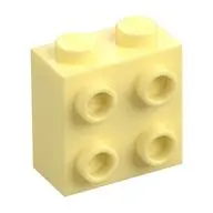 BRICK 1X2X1 2/3 W/4 KNOBS
