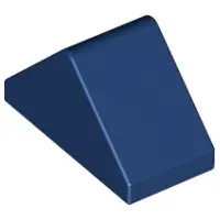 Dark Blue Slope 45 2 x 1 Double with Bottom Stud Holder
