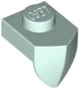 Light Aqua Plate, Modified 1 x 1 with Tooth Vertical