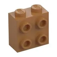 BRICK 1X2X1 2/3 W/4 KNOBS