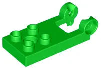 Bright Green Duplo, Plate 2 x 3 with 4 Studs and Hinge