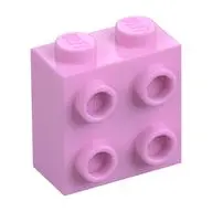 BRICK 1X2X1 2/3 W/4 KNOBS