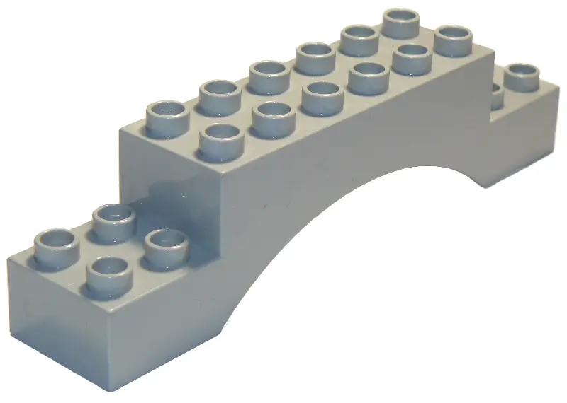 Light Bluish Gray Duplo, Brick 2 x 10 x 2 Arch