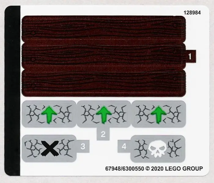 Sticker Sheet for Set 71717 - (67948/6300550)