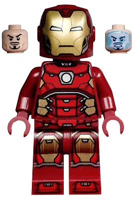 Iron Man - Silver Hexagon on Chest