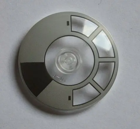 Trans-Clear Dish 4 x 4 Inverted (Radar) with Solid Stud with Light Bluish Gray and Dark Bluish Gray 