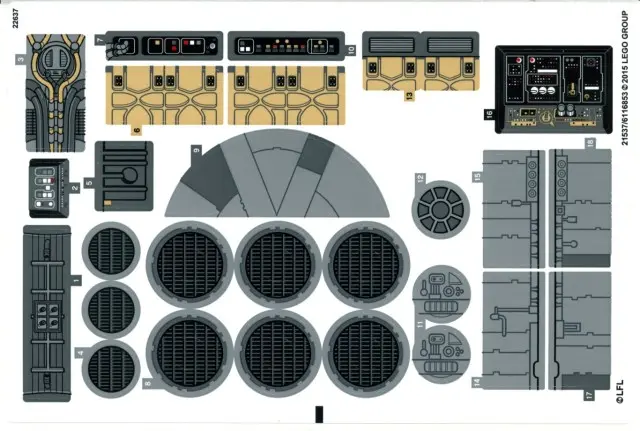 Sticker Sheet for Set 75105 - International Version - (21537/6116853)