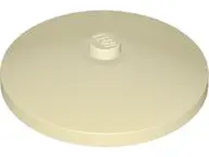 Tan Dish 4 x 4 Inverted (Radar) with Solid Stud