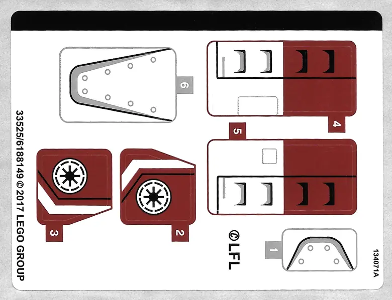 Sticker Sheet for Set 75182 - (33525/6188149)