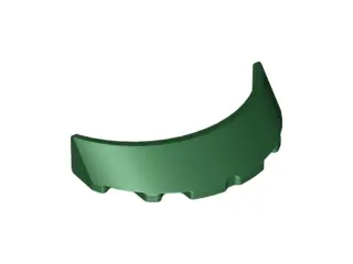 Dark Green Windscreen 3 x 6 x 1 Curved