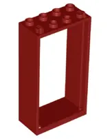 Dark Red Door, Frame 2 x 4 x 6
