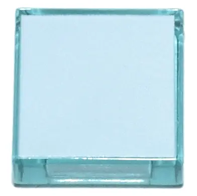 Trans-Light Blue Tile 1 x 1 with White Surface Pattern