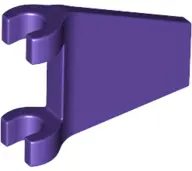 Dark Purple Flag 2 x 2 Trapezoid with Flared Edge