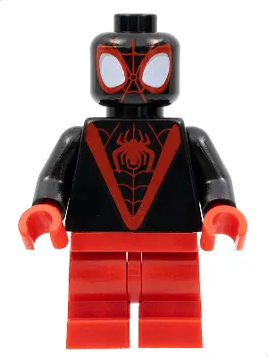 Spider-Man (Miles 'Spin' Morales) - Red Medium Legs, Red Spider Logo