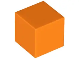 Orange Minifigure, Head, Modified Cube